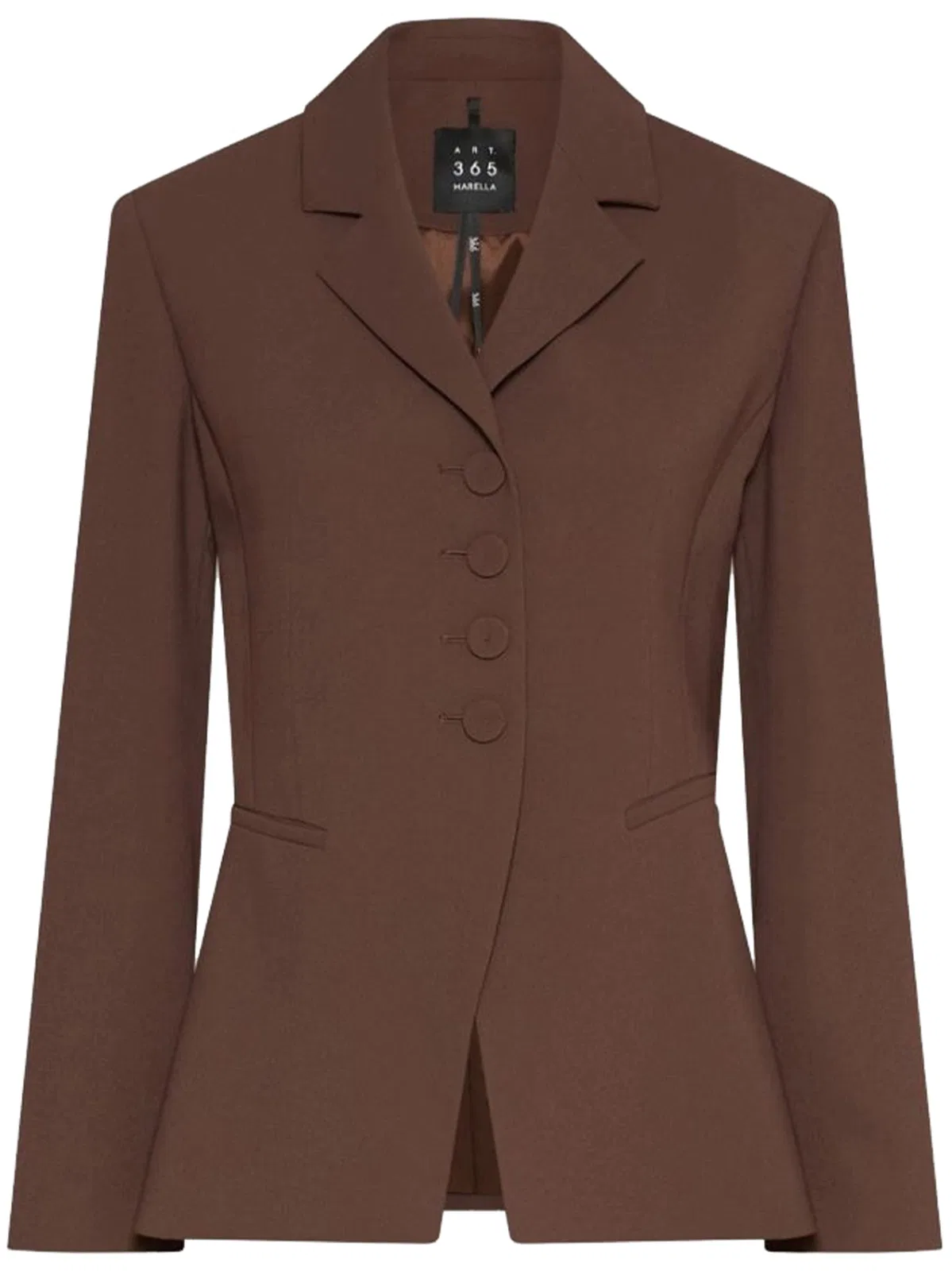 Marella Brown Polyester Blazer Mltbig