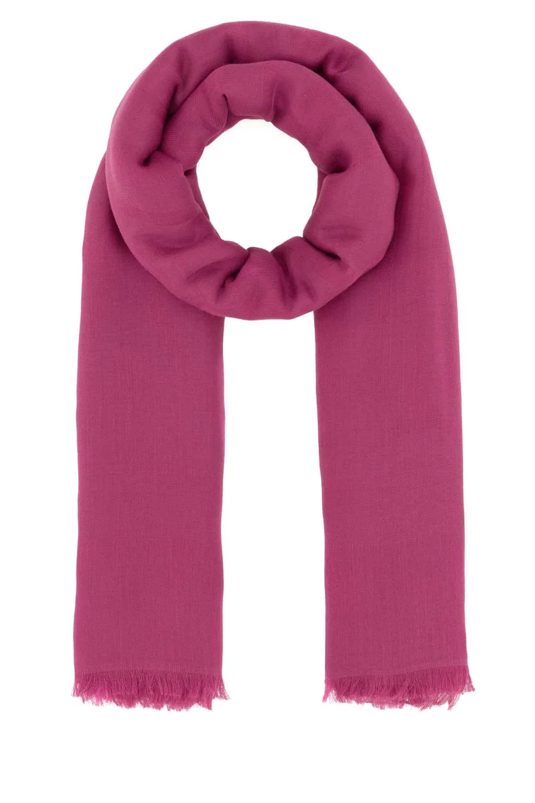 Max Mara Fuchsia Cotton Blend Aeremi Scarf