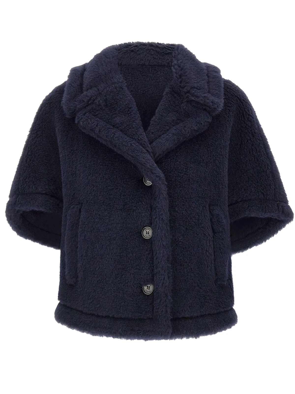 Max Mara Mxacorvino Teddy Fabric Cape