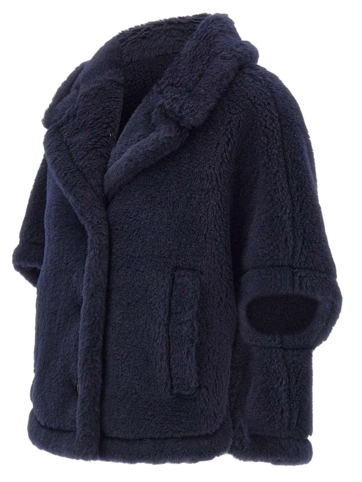 Max Mara Mxacorvino Teddy Fabric Cape