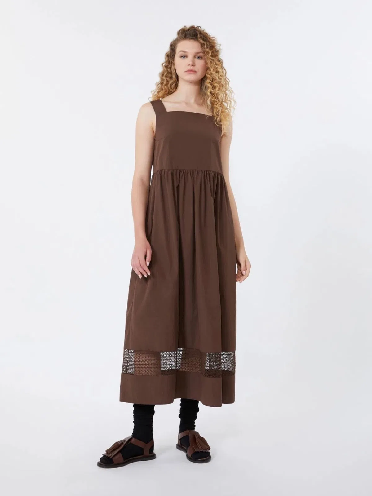 Weekend Max Mara Wkdgola - Sleeveless Cotton Poplin Dress
