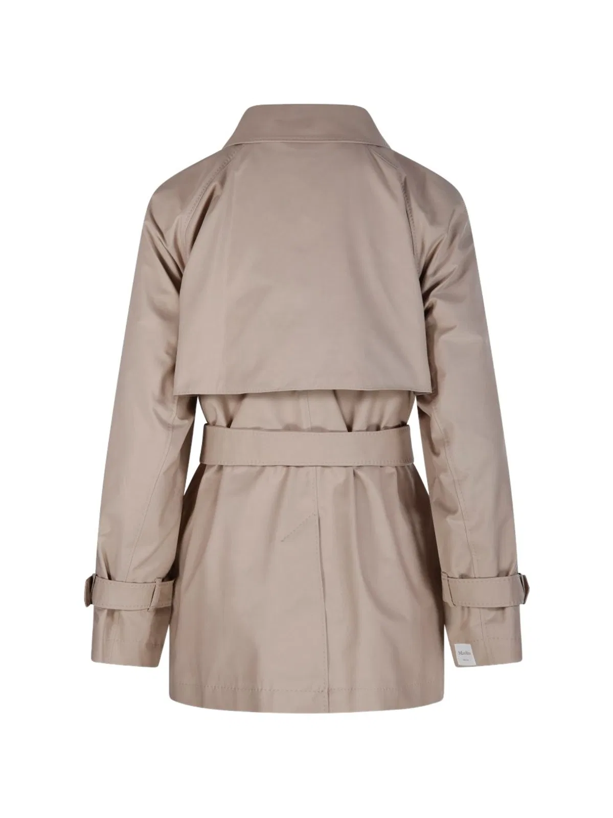Max Mara The Cube Camel Street Short Cross-Cut Trench Coat