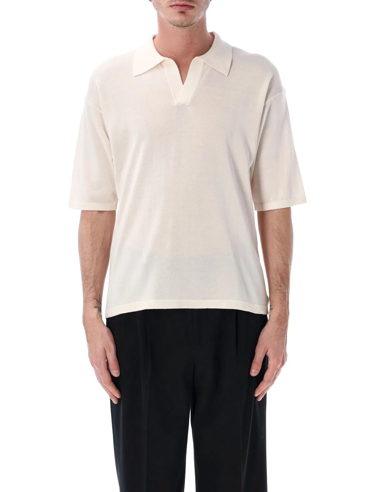 Roberto collina Cotton Crêpe Polo