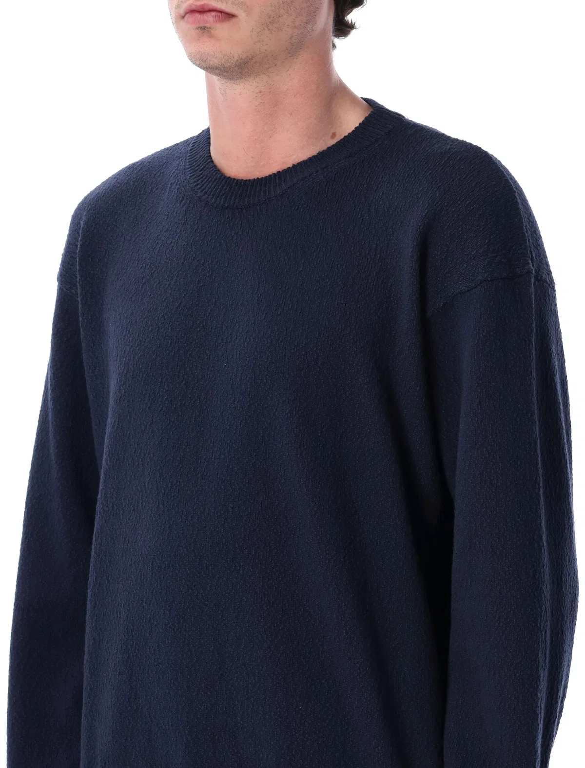 Roberto collina Irregular Texture Crewneck Sweater