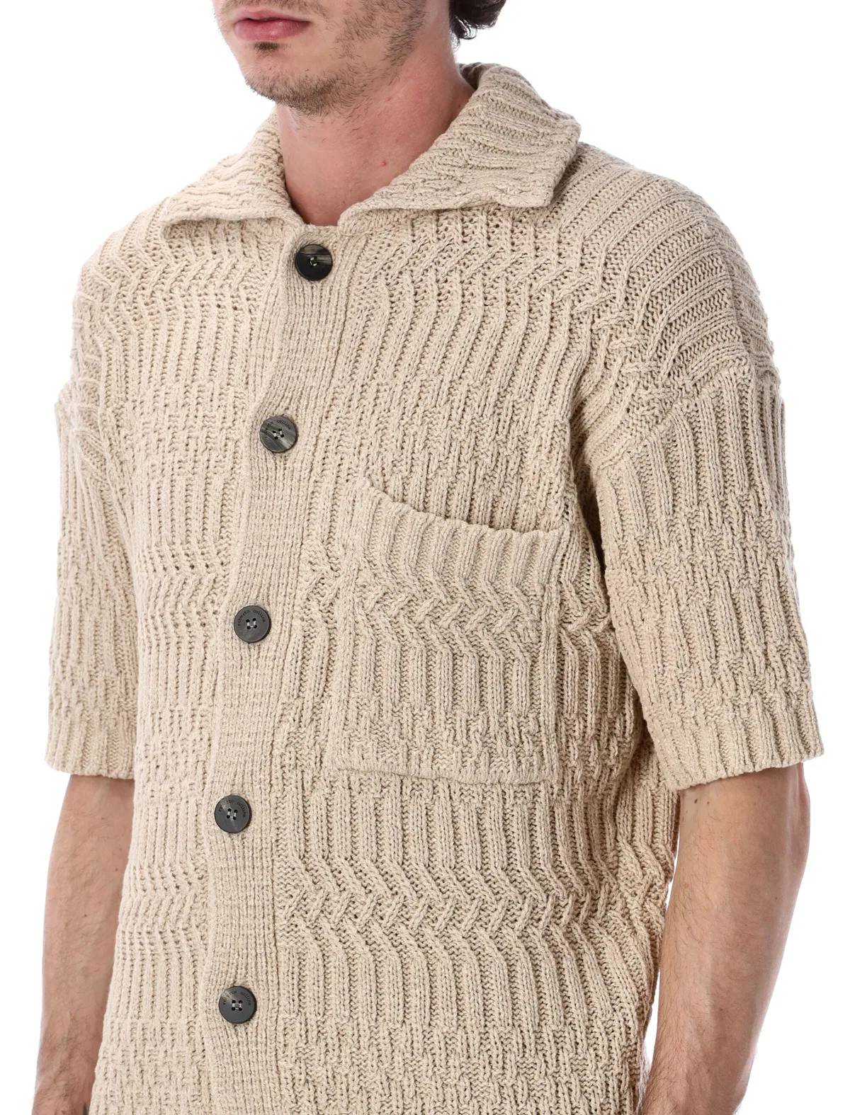 Roberto collina Short Sleeves Cotton Cardigan