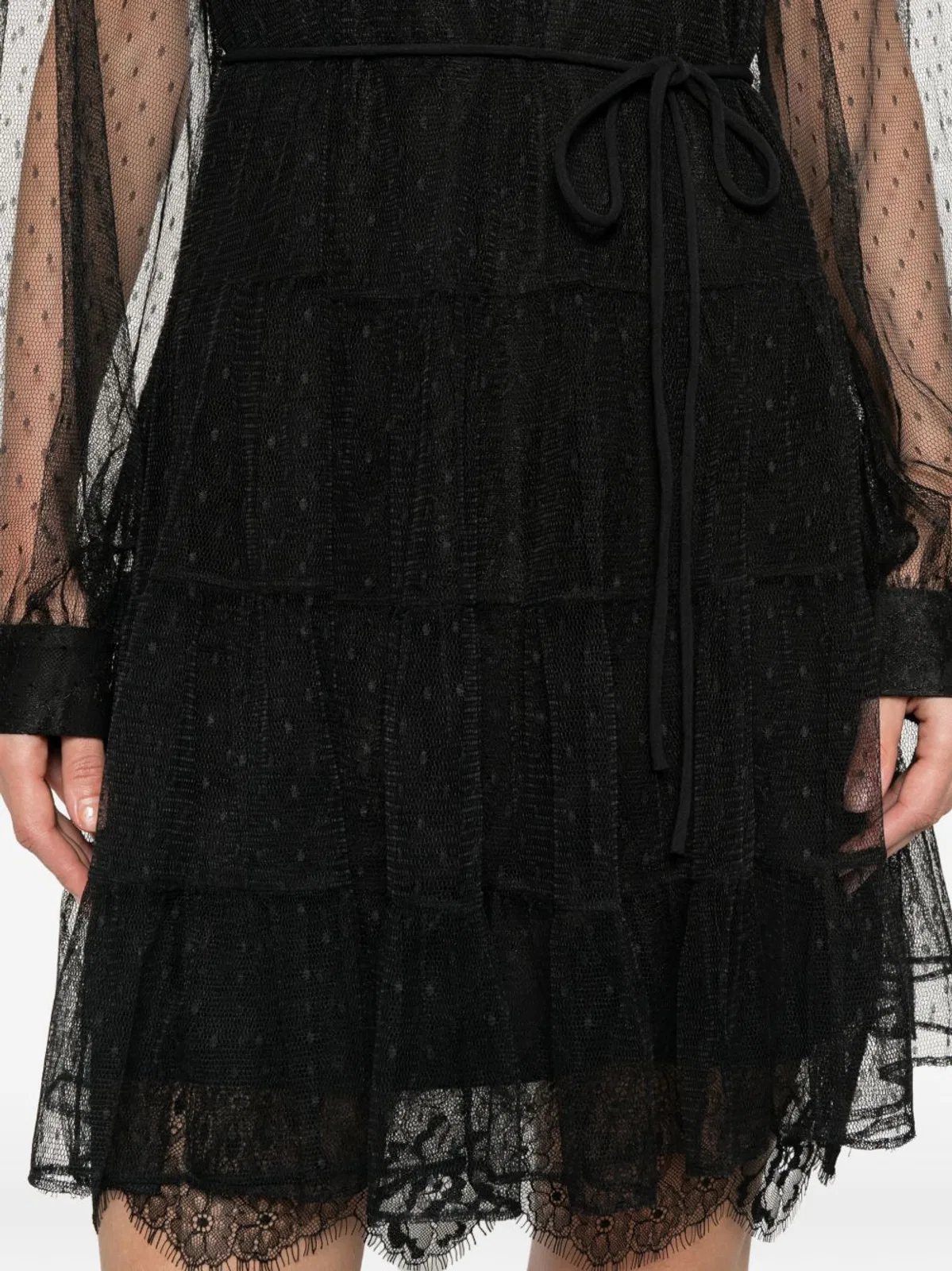 Twin-Set Black Silk Casual Dress
