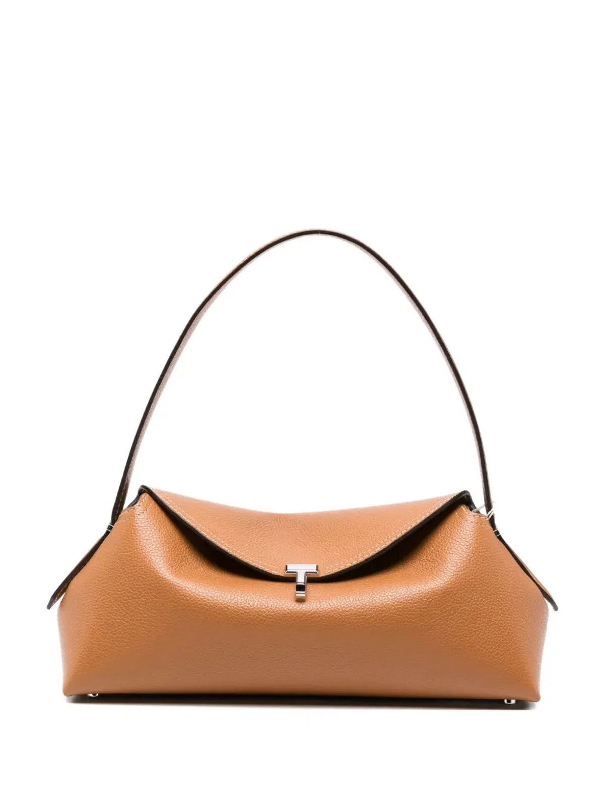 Toteme "T-Lock" Grained Leather Shoulder Bag