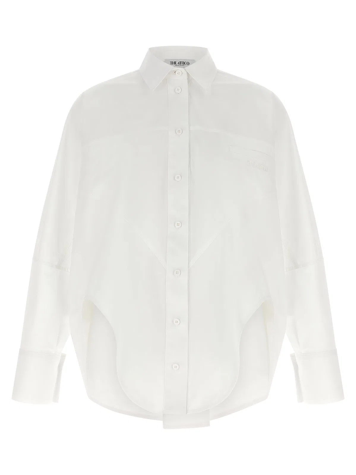 The Attico Shaped Hem Shirt