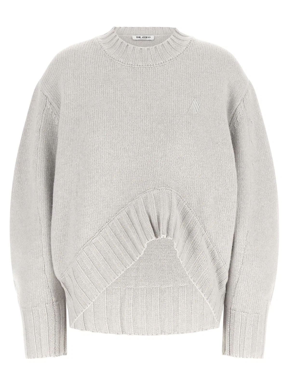 The Attico Asymmetrical Hem Sweater