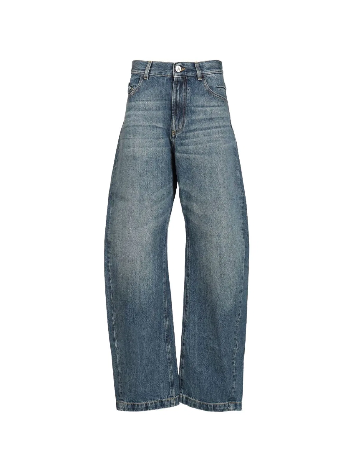 The Attico Sky Blue Cotton Jeans