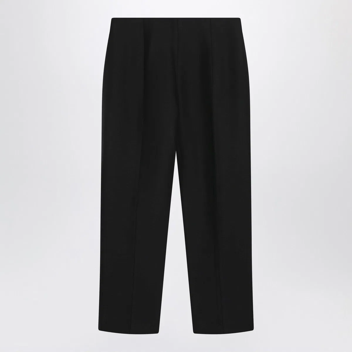 Toteme Black Wool And Silk Trousers