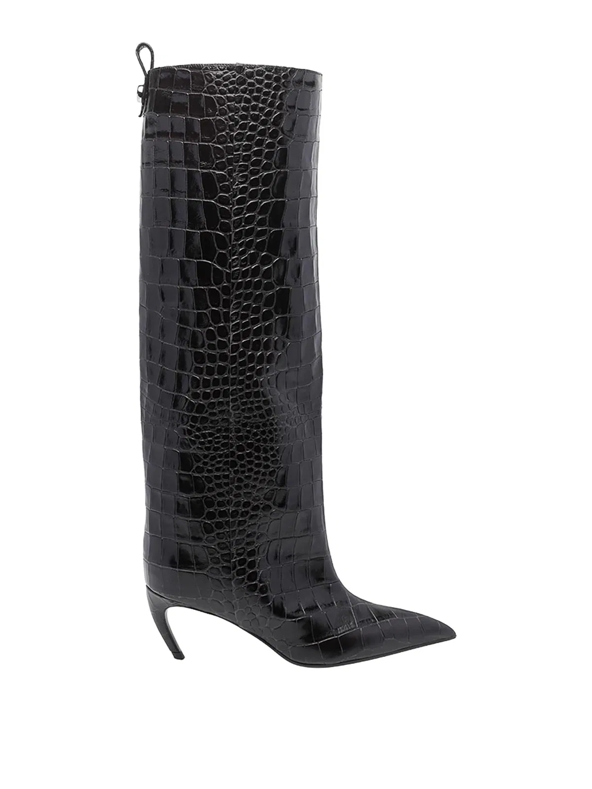 The Attico Dark Brown Lea Boots