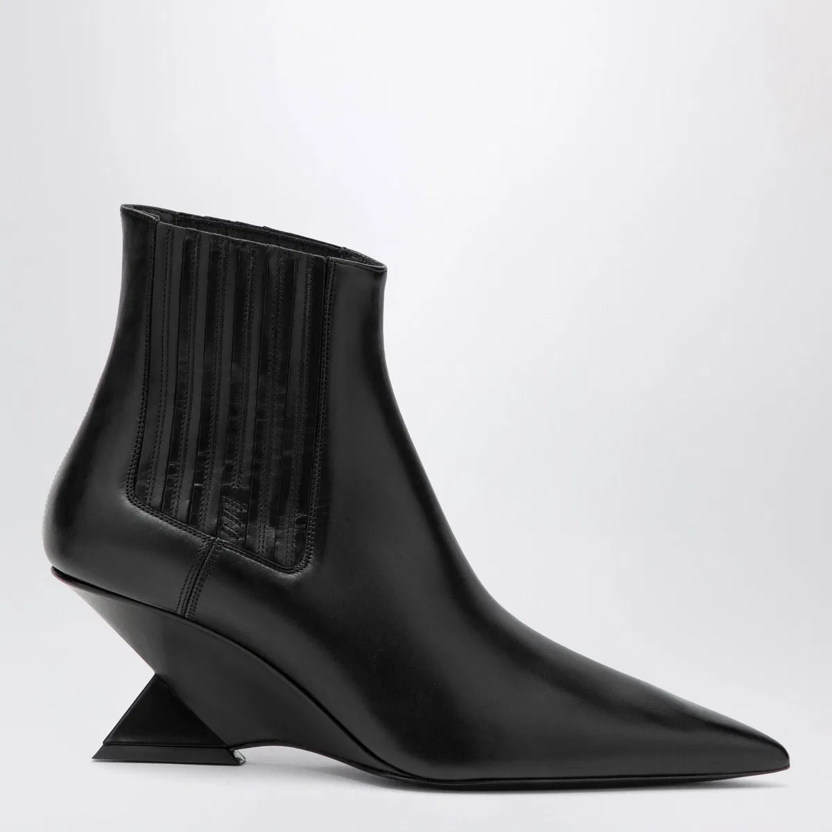The Attico Cheope Wedgeheel Ankle Boots In Black Ca