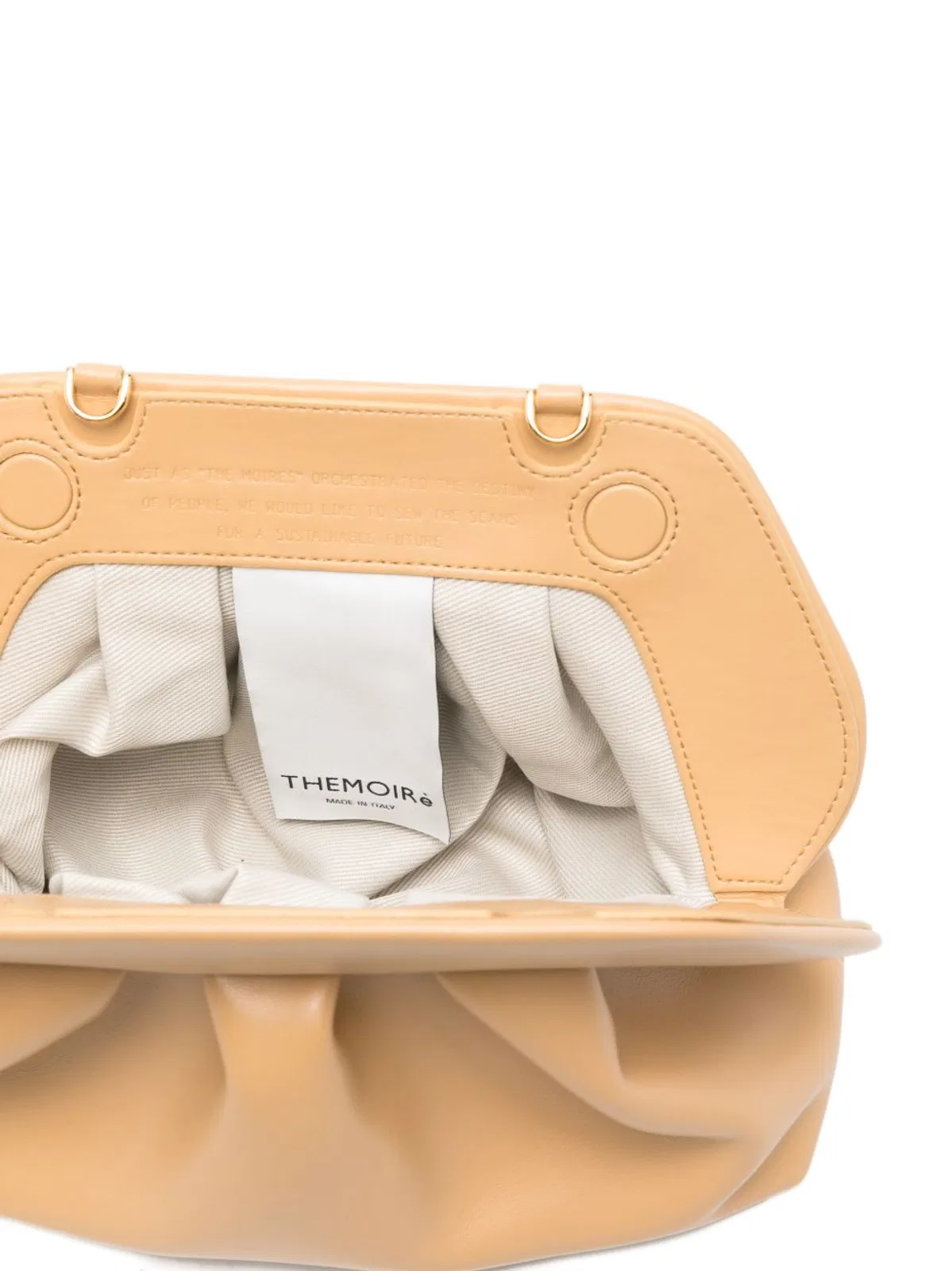 Themoirè Beige Recycled Polyurethane Handbag