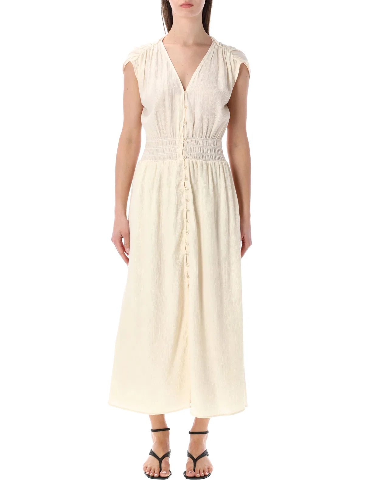 Sessun Sessùn Galiane Long Smocked Dress
