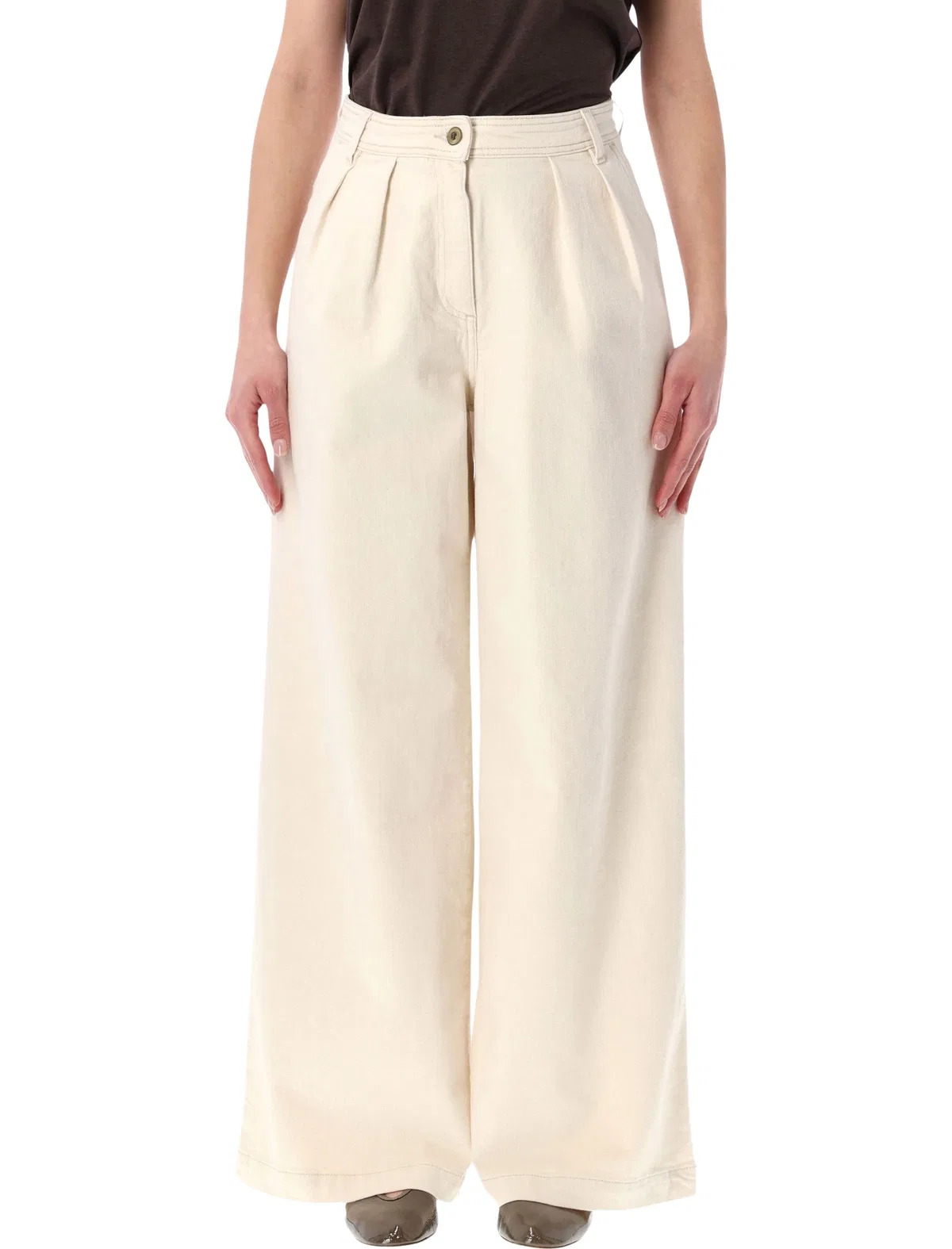 Sessun Sessùn Diegui Pleated Wide-Leg Jeans