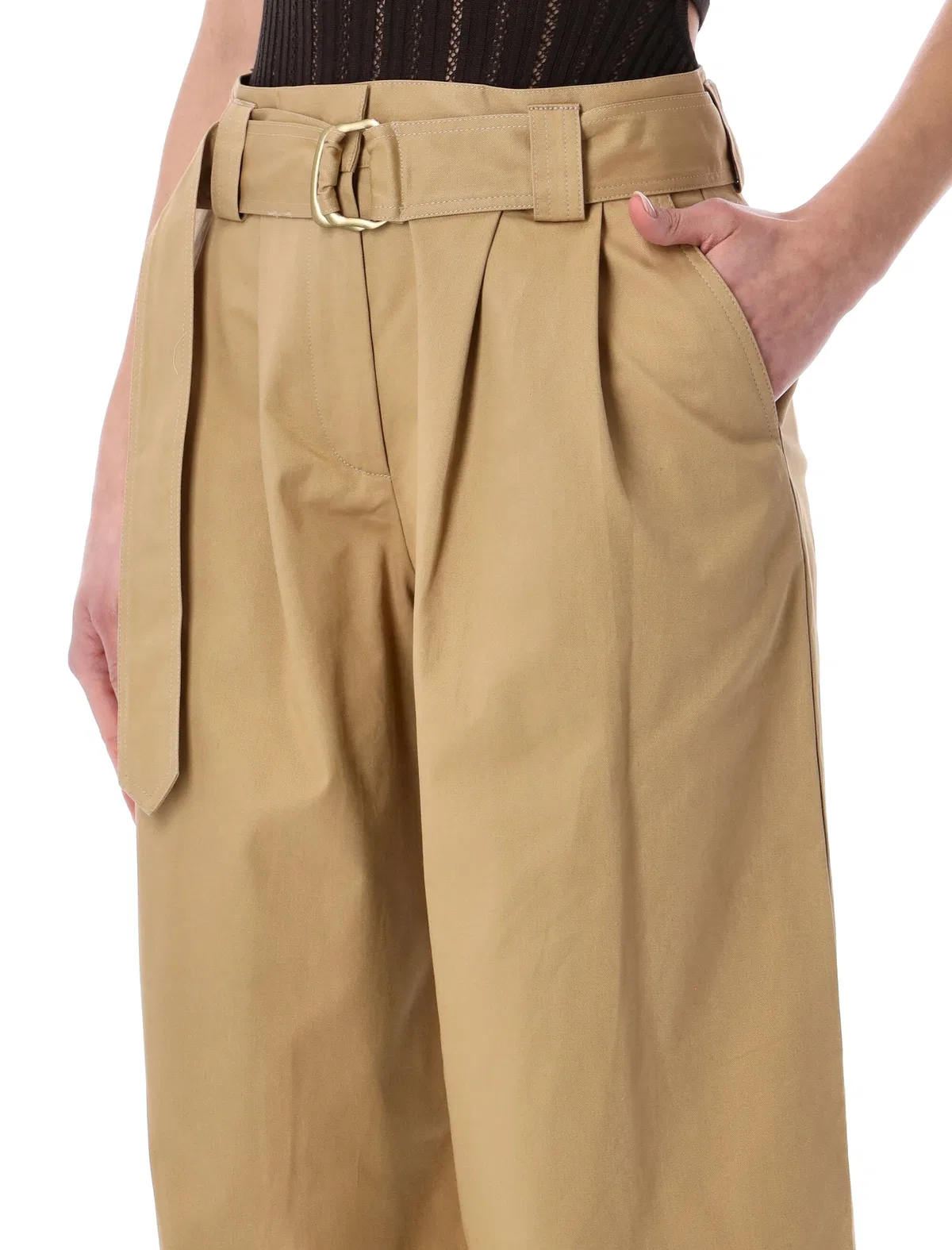 Sessun Sessùn Riva High-Rise Pleated Trousers