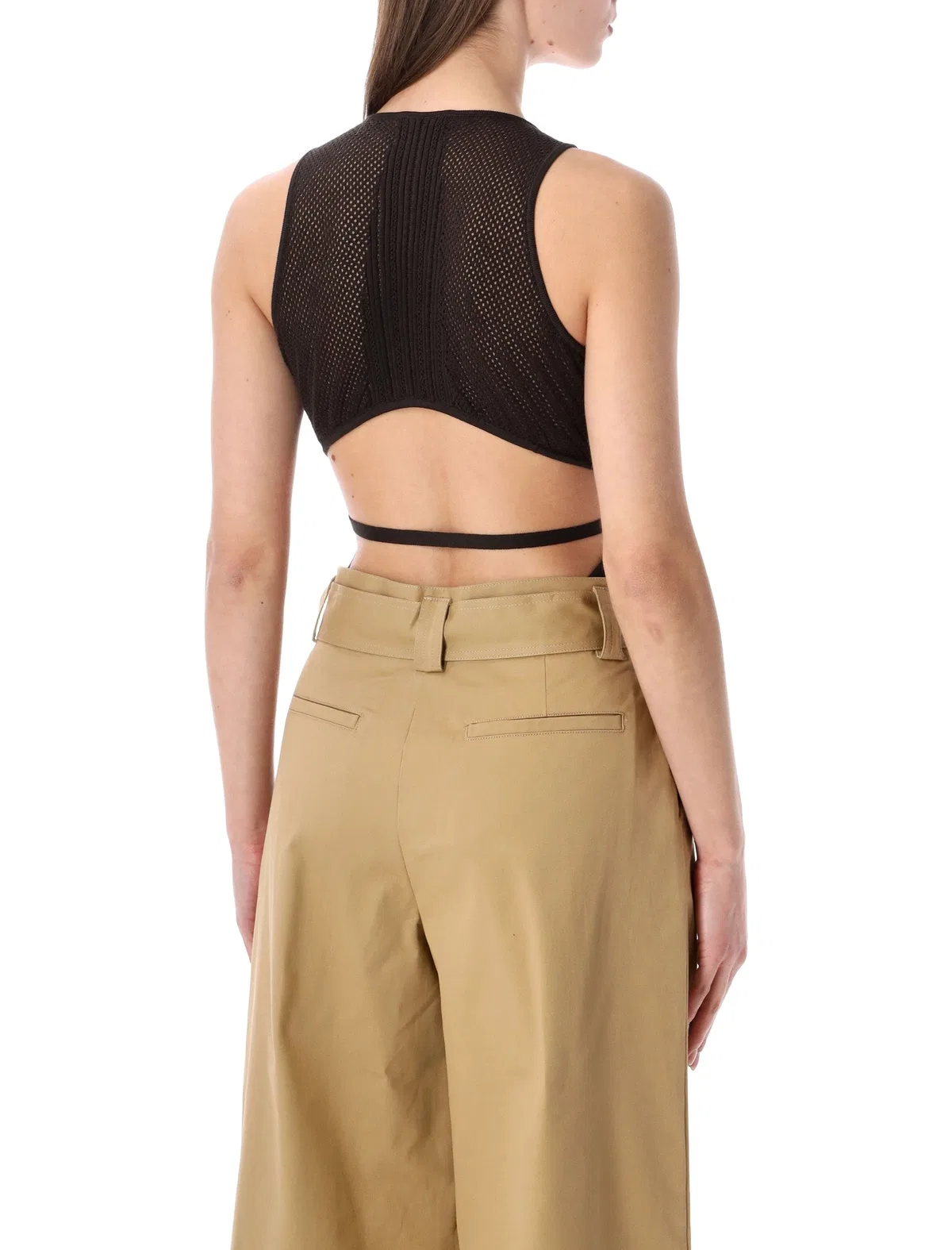Sessun Sessùn Andrade Cotton Knit Openwork Body