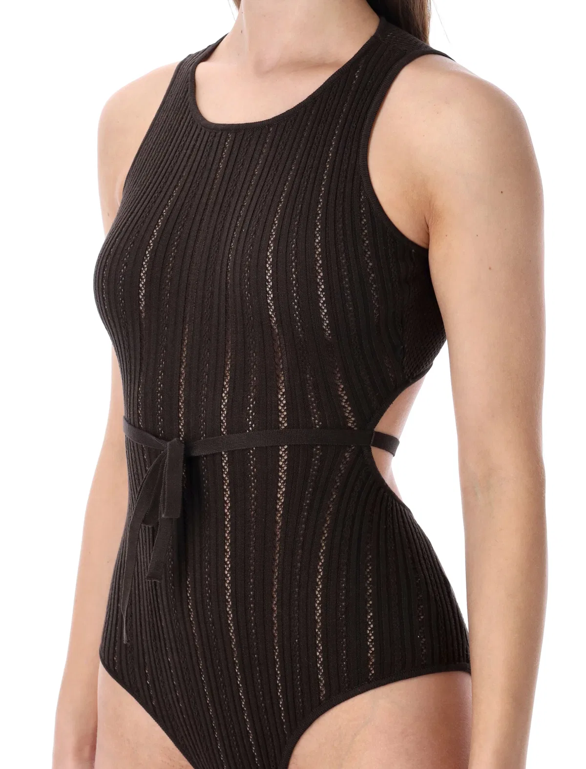 Sessun Sessùn Andrade Cotton Knit Openwork Body