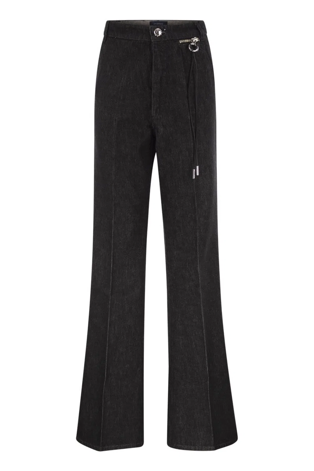 Max Mara Sportmax Spdmanico - Flared Cotton Denim Jeans Wi