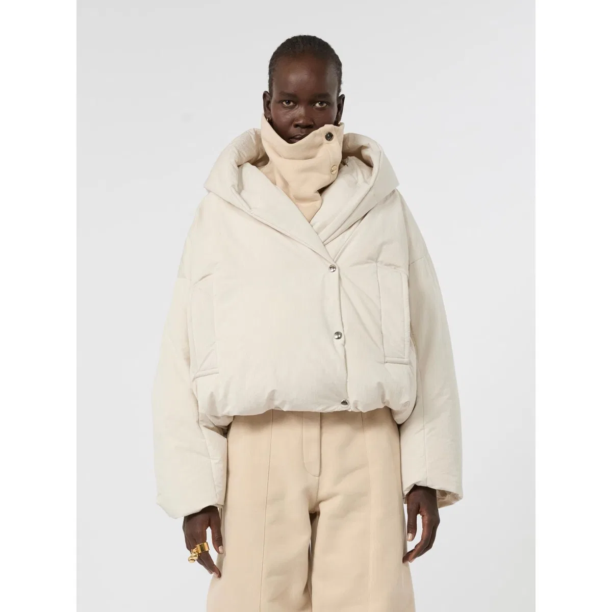 Max Mara Sportmax Spxvodka Quilted Jacket Albino