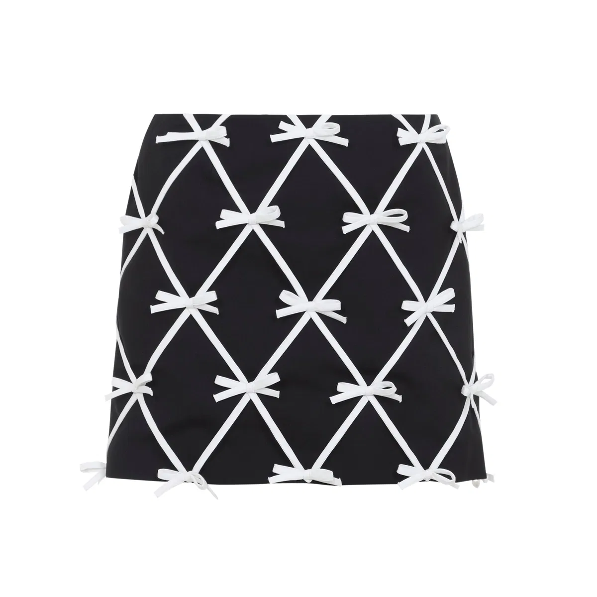 Moschino Couture Black Bow Mini Skirt