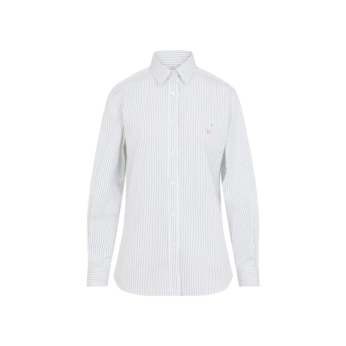 Moschino Couture Fantasia Bianco Striped Shirt