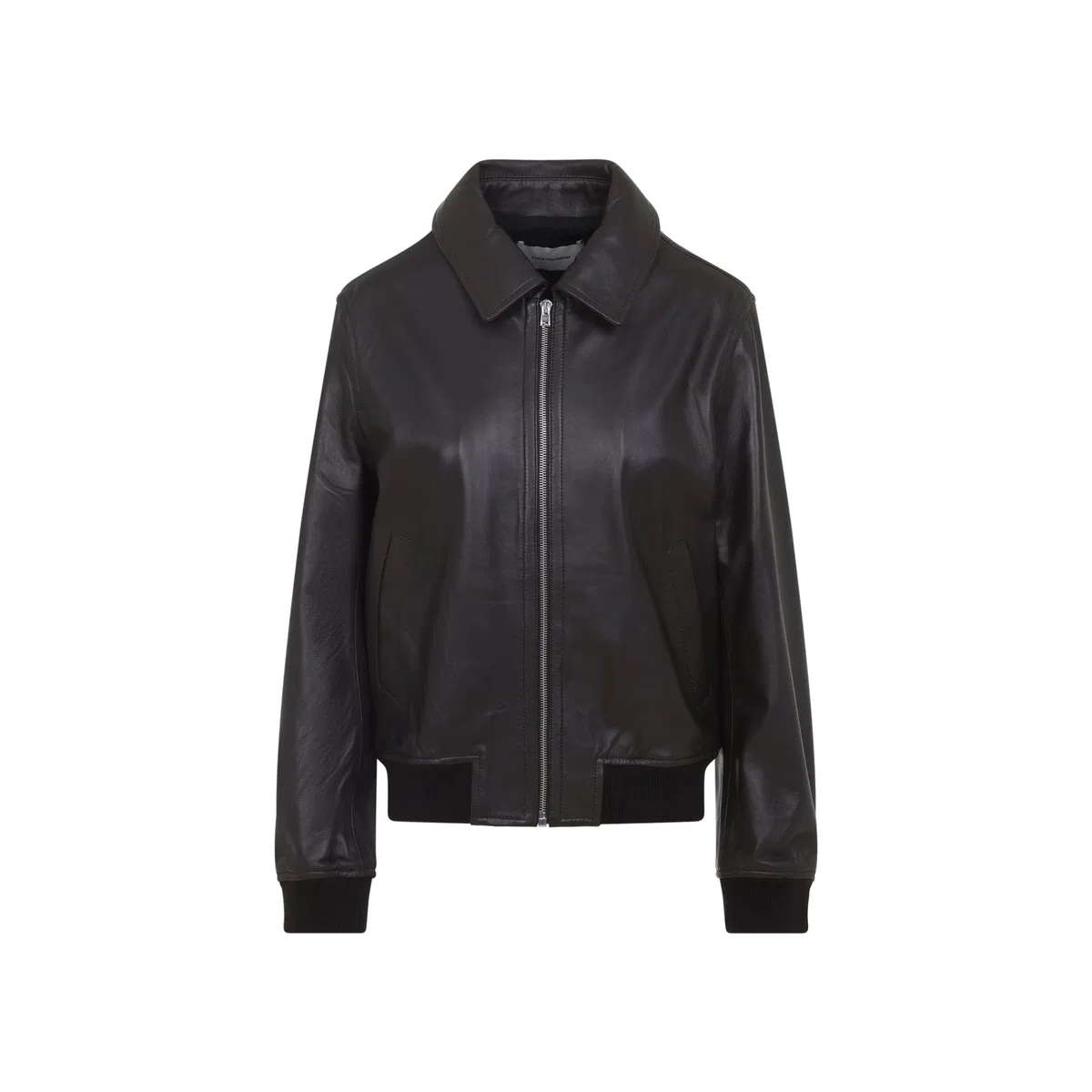 Yves Salomon Cocoa Brown Lamb Leather Jacket