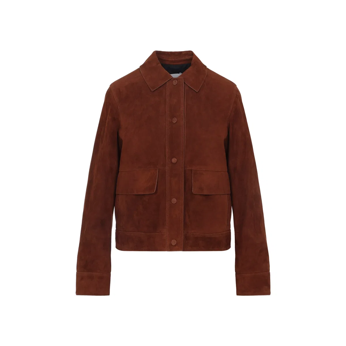 Yves Salomon Azteque Brown Lamb Leather Jacket