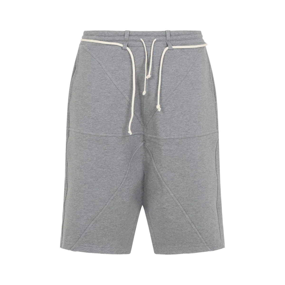 Mordecai Grey Melange Cotton Fleece Jogger Short