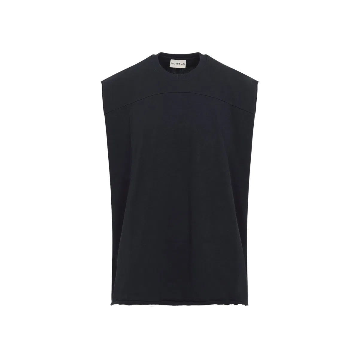 Mordecai Black Cotton Muscle T-Shirt