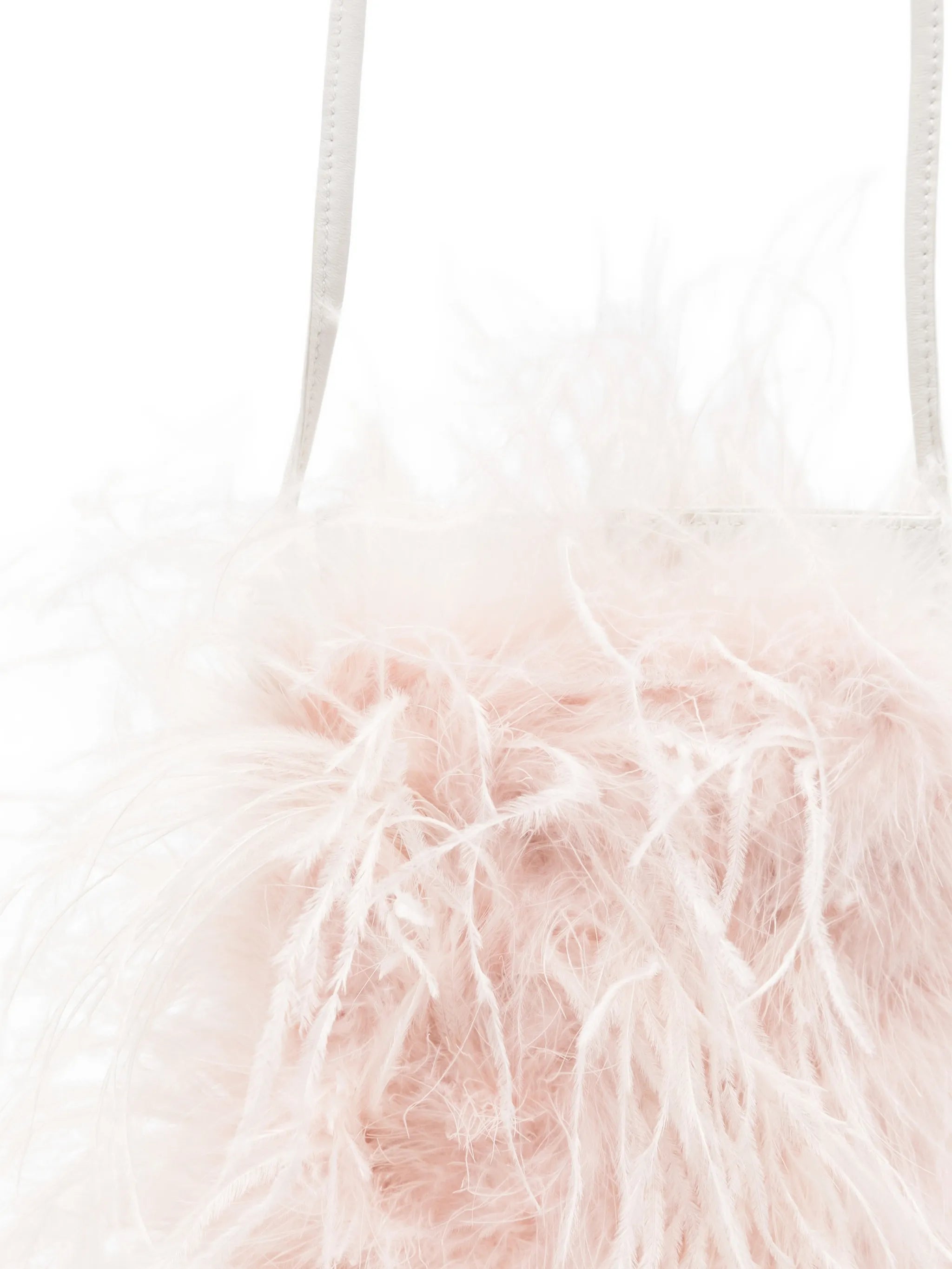 Yves Salomon Ostrich Turkey Lamb Silk Bag