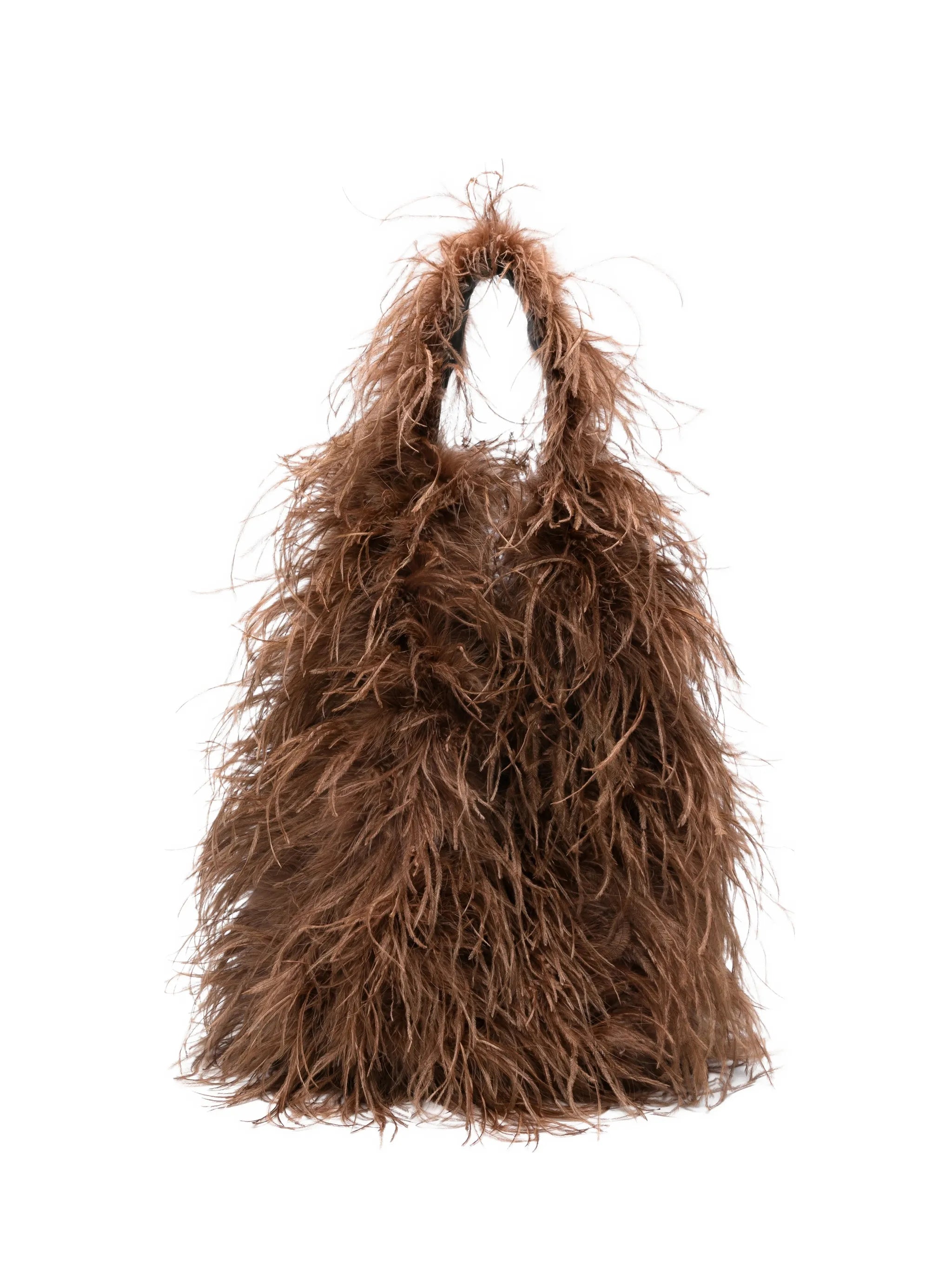 Yves Salomon Madeleine Ostrich Turkey Lamb Silk