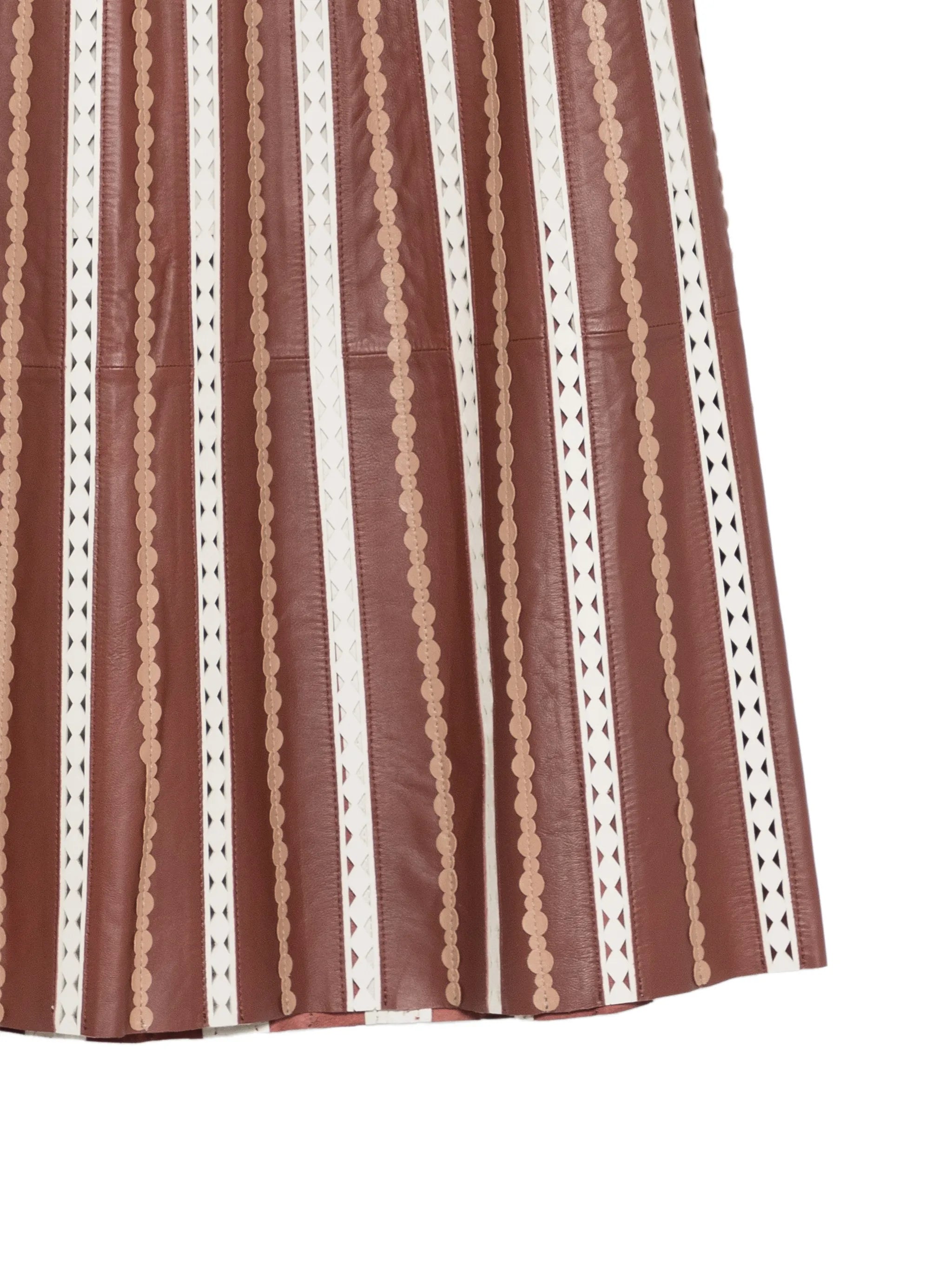 Yves Salomon Petra Lamb Viscose Polytrephthal Skirt