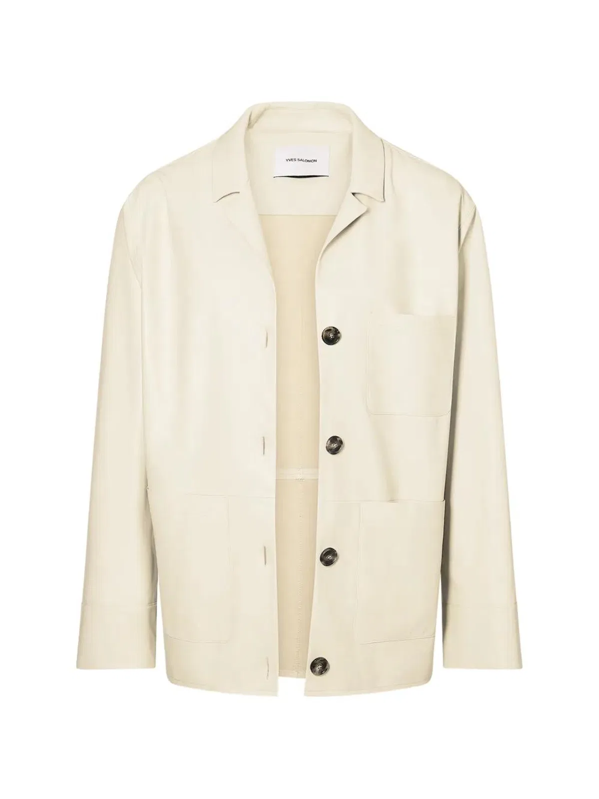 Yves Salomon Leather Jacket With Buttons