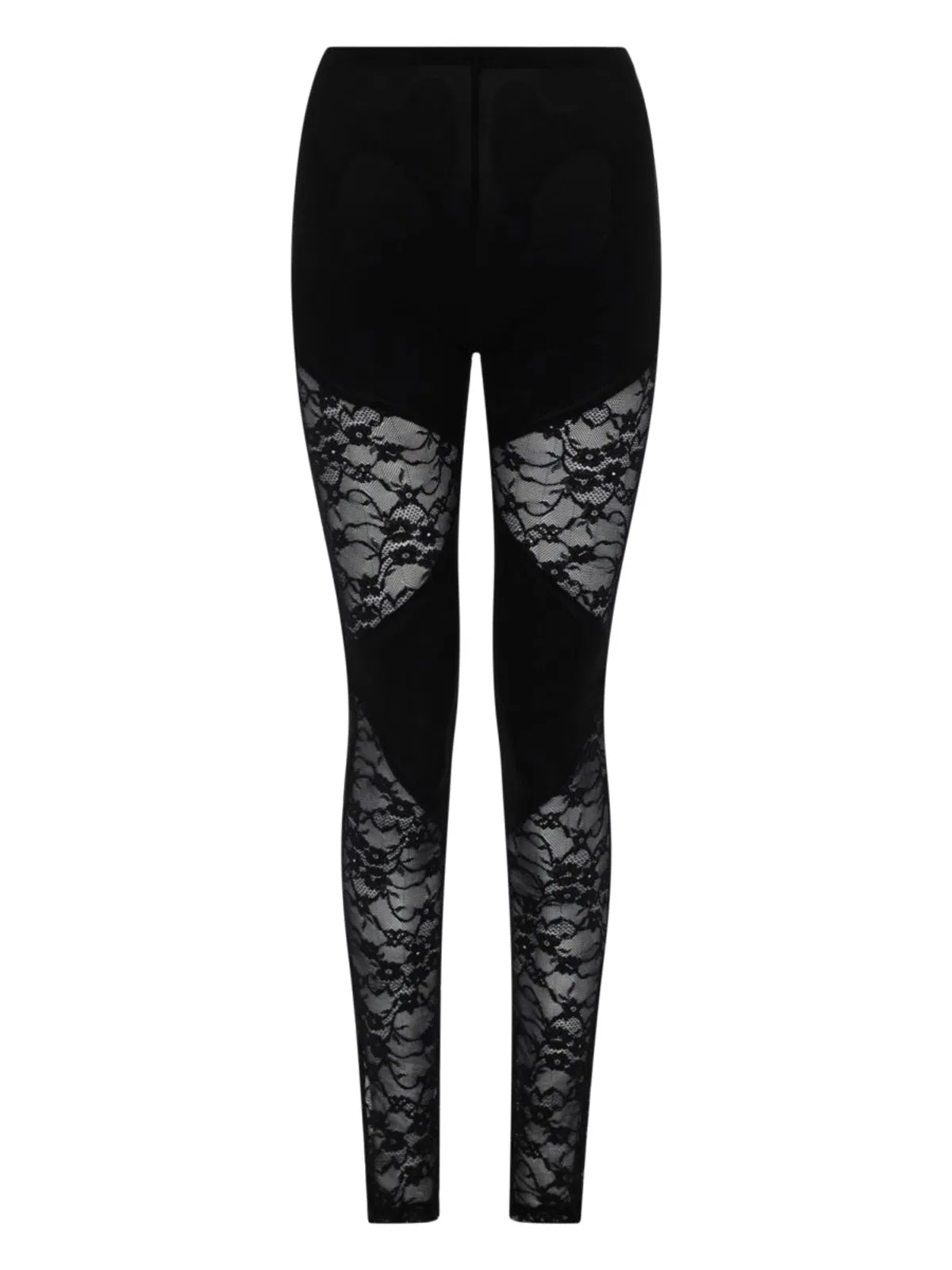 Nina Ricci Patchwork Leggings With Lace Inserts