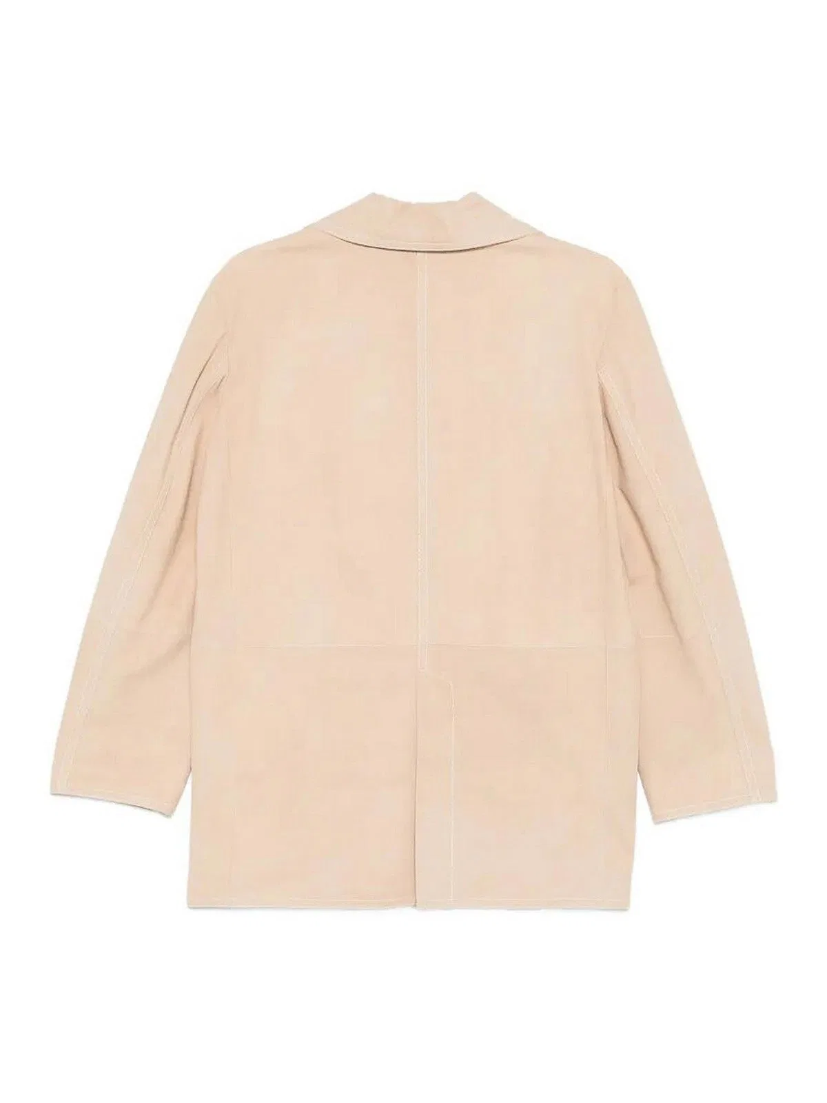 Manzoni 24 Suede Jacket With Stitching