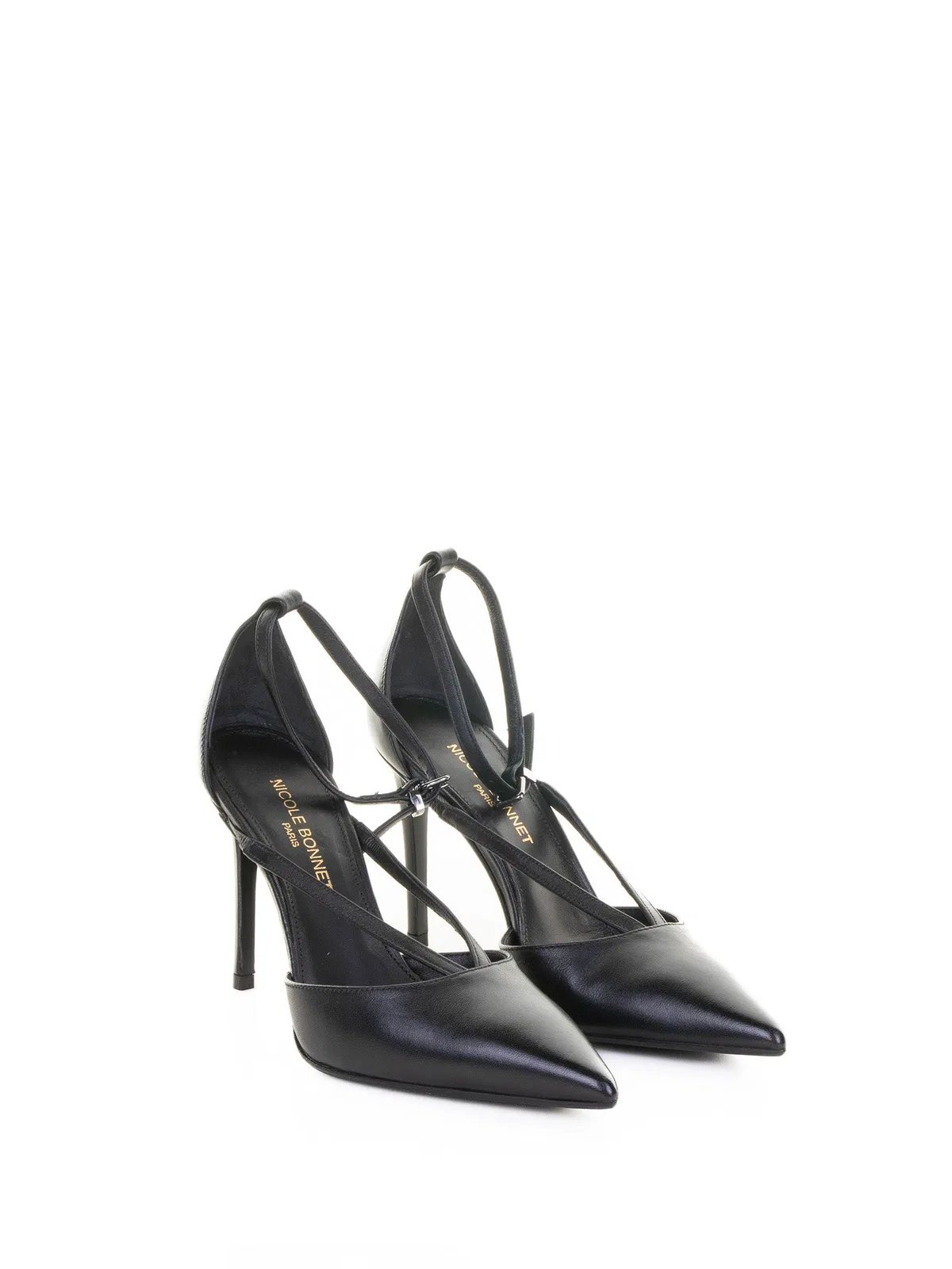 Chantal Black Nappa Leather Pump