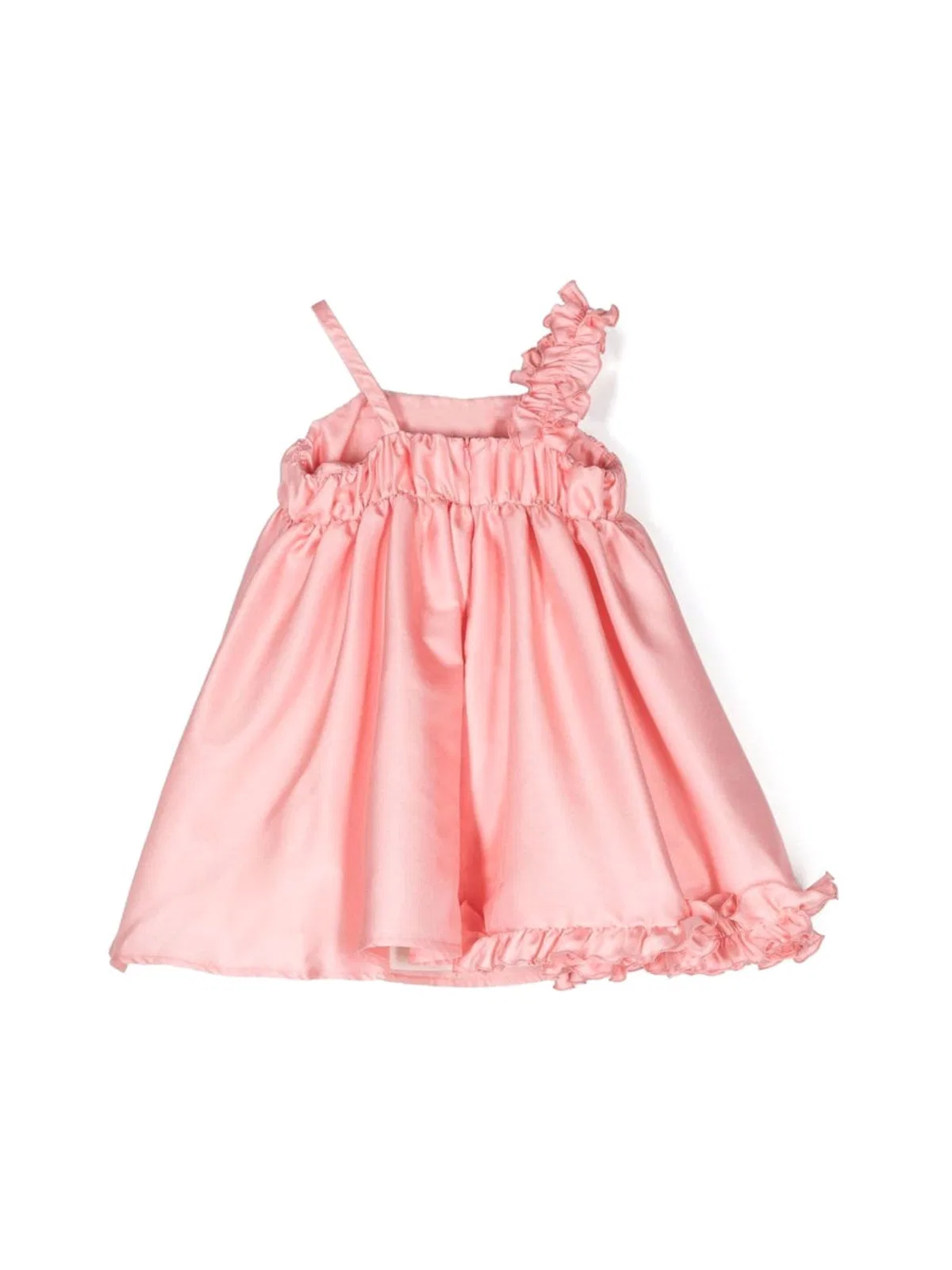 Mimisol Ruffled Satin Dress