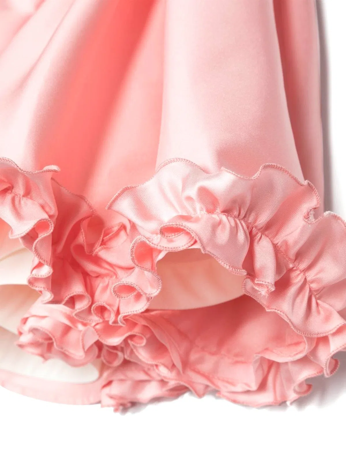 Mimisol Ruffled Satin Dress