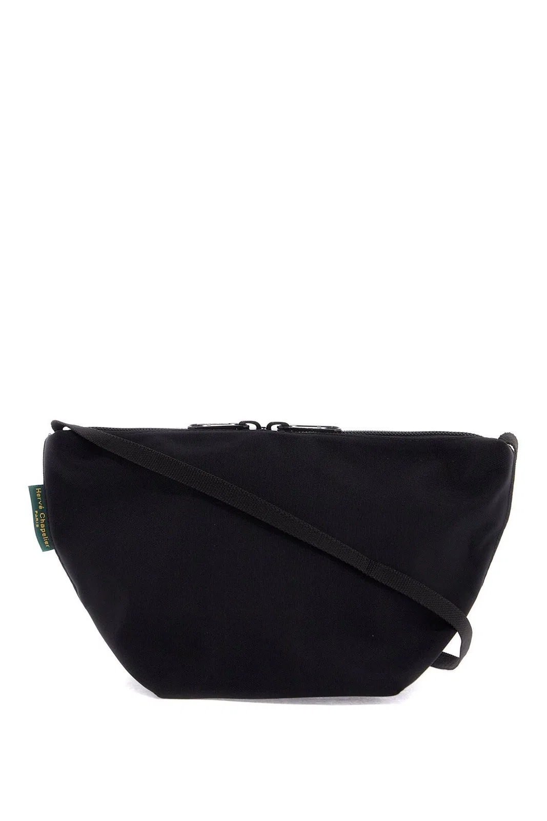 Hervé Chapelier Black Canvas Crossbody Bag