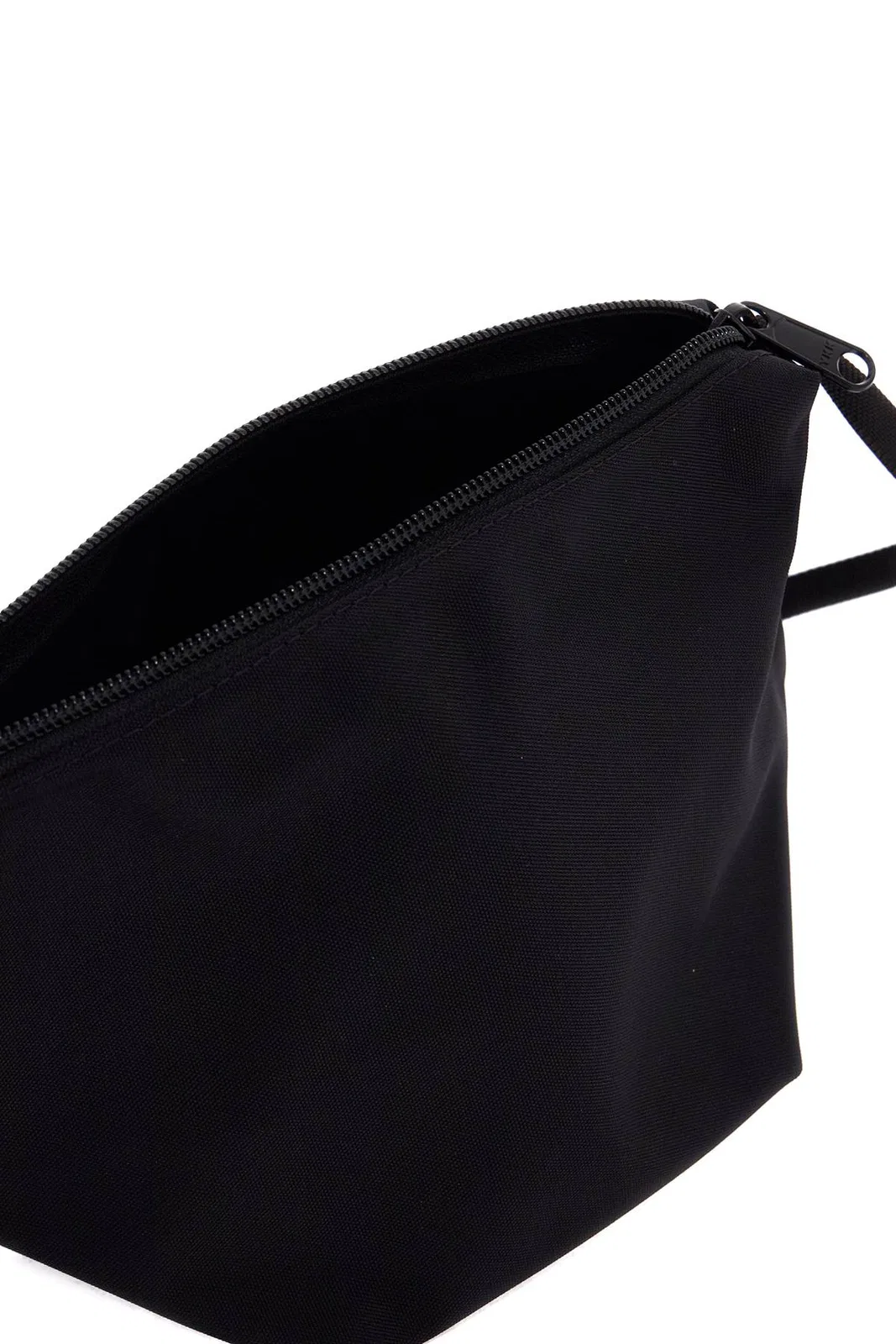 Hervé Chapelier Black Canvas Crossbody Bag