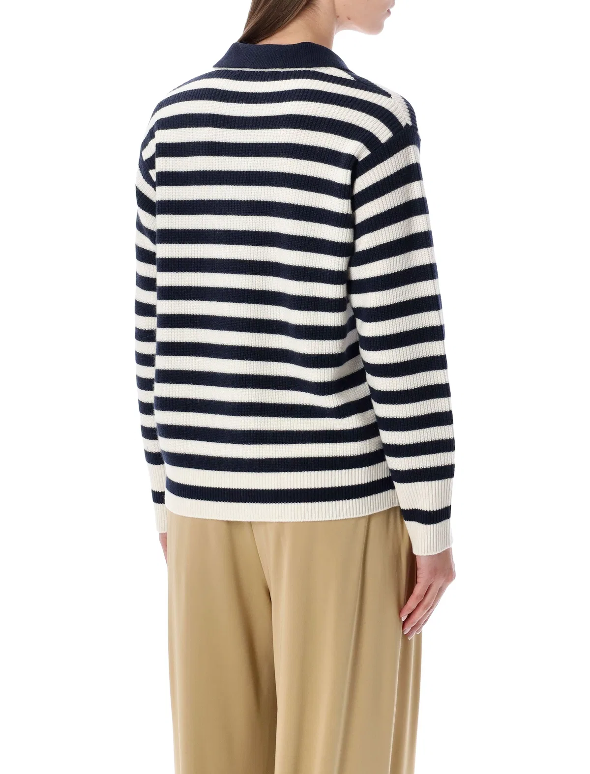 Ralph Lauren Striped Cashmere Polo Jumper
