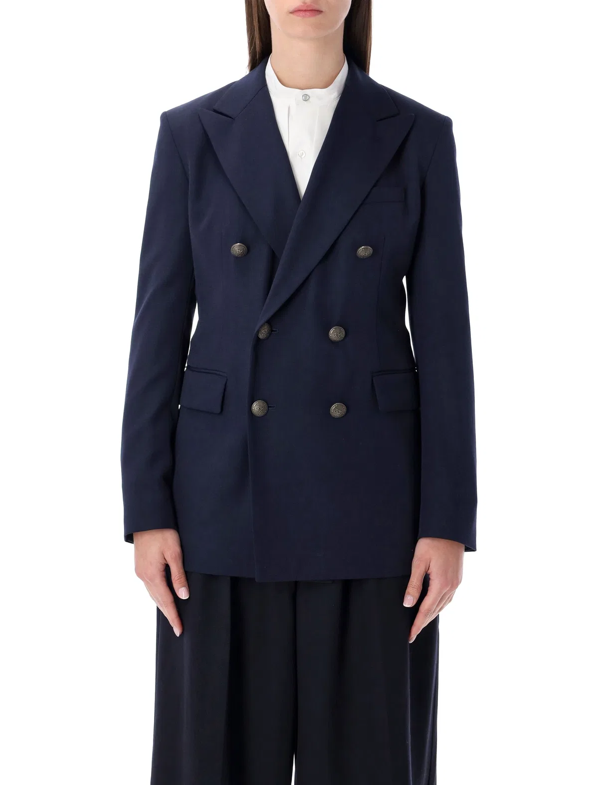Ralph Lauren Navy Double-Breasted Blazer