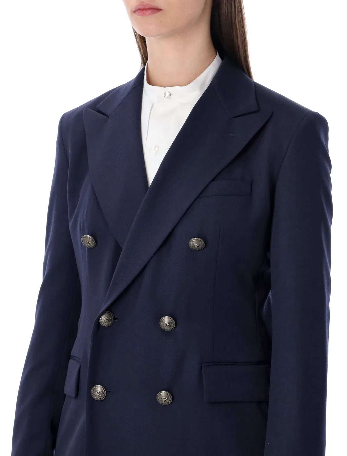 Ralph Lauren Navy Double-Breasted Blazer
