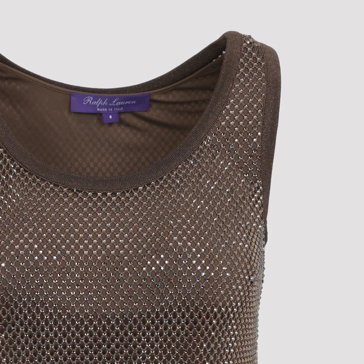 Ralph Lauren Collection Espresso Melony Tank Top