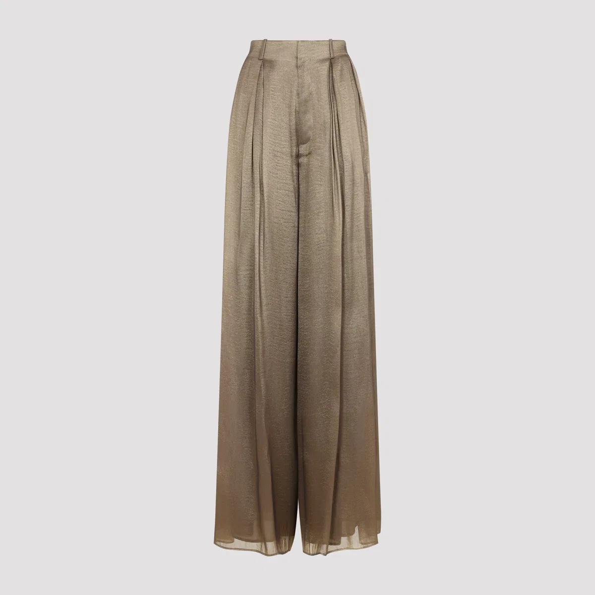 Ralph Lauren Collection Antique Brass Greer Pleated Trousers