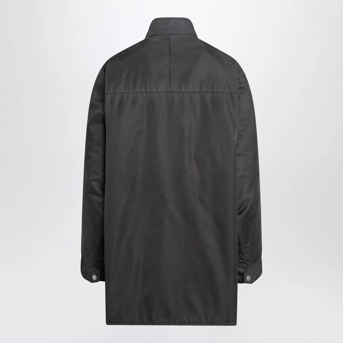 Prada Leadcolored Washed Renylon Raincoat