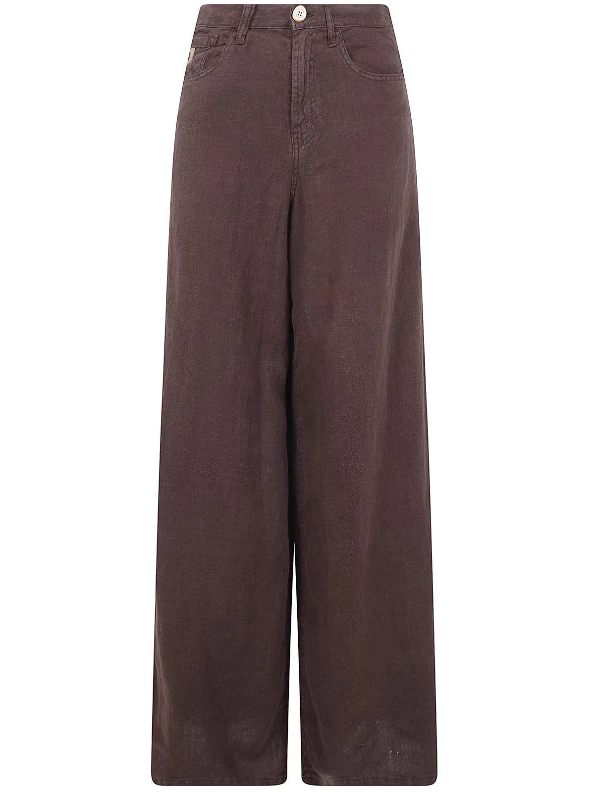 Lois Jeans "Arlene" Extra Wide Leg Linen Trousers