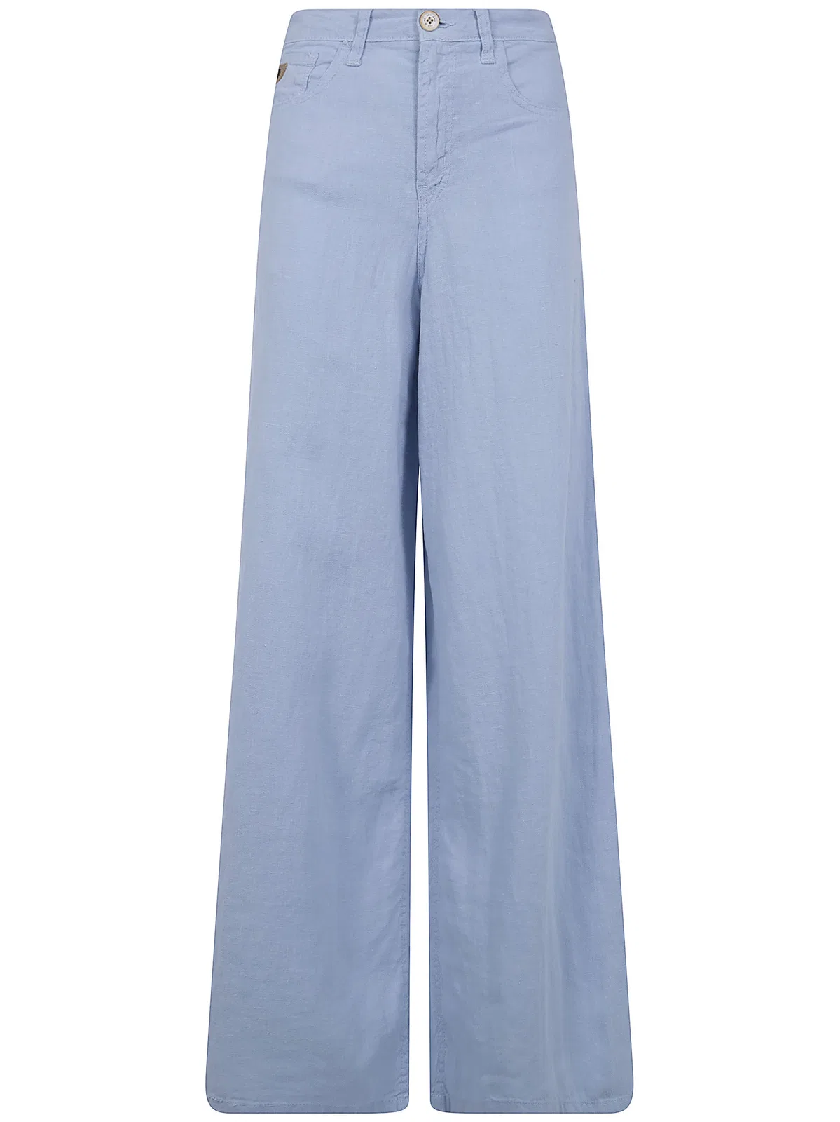 Lois Jeans "Arlene" Extra Wide Leg Linen Trousers